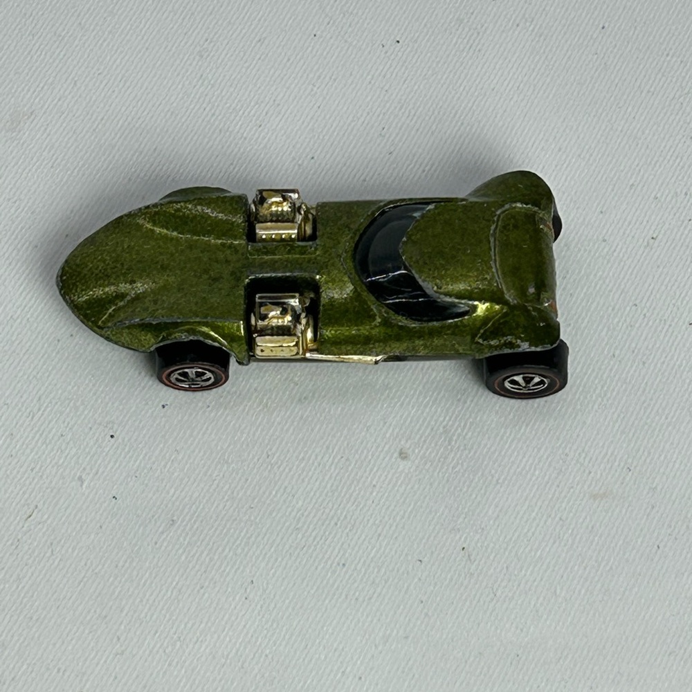 1969 Hot Wheels Redline TWINMILL OLIVE Original Dark Interior